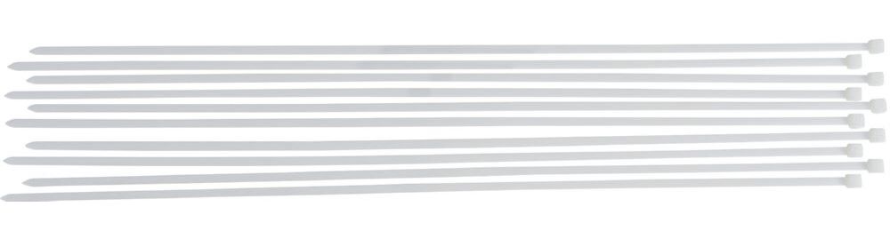 Produktbild BGS Diy Kabelbinder Sortiment weiß 8,0 x 800 mm 10 teilig