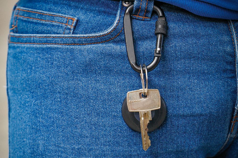 Produktbild Karabinerhaken D-Form mit Schraubsicherung bild 2