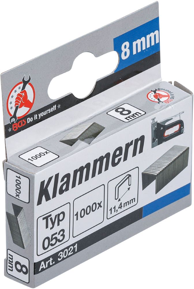 Produktbild Klammern Typ 53 8 x 11,4 mm 1000 Stück bild 2
