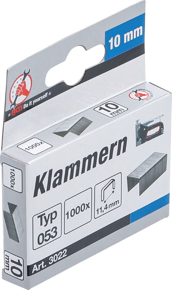Produktbild Klammern Typ 53 10 x 11,4 mm 1000 Stück bild 3
