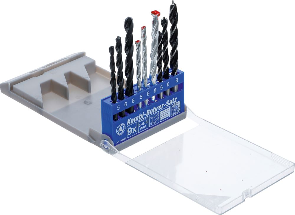 Produktbild Kombi Bohrer Satz 5 - 8 mm 9 teilig bild 2