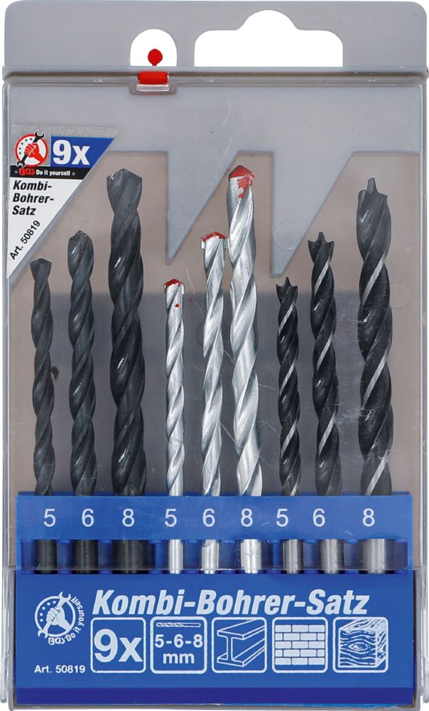 Produktbild Kombi Bohrer Satz 5 - 8 mm 9 teilig bild 6