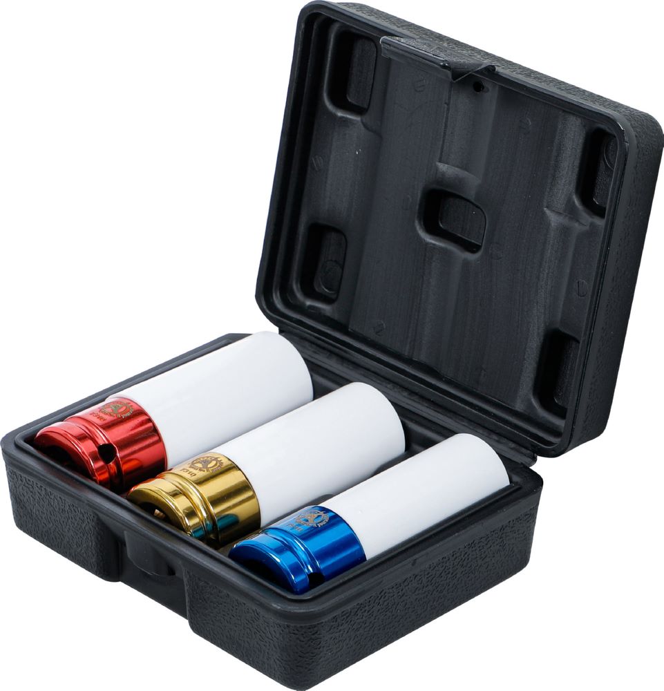 Produktbild Kraft Schoneinsatz Satz Innenvierkant 1/2 Zoll 17 - 19 - 21 mm 3 teilig bild 3