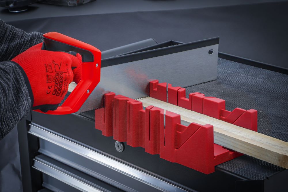 Produktbild Kunststoff Gehrungslade 300 x 130 x 80 mm mit Rückensäge bild 2