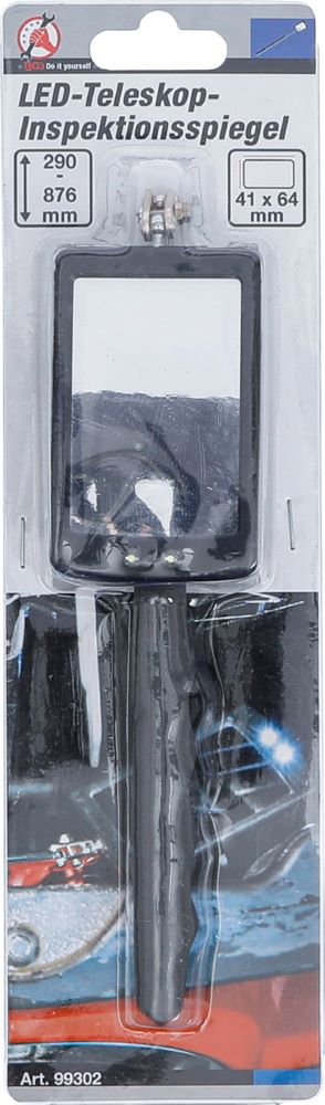 Produktbild BGS Diy LED Teleskop Inspektionsspiegel 290 - 876 mm bild 6