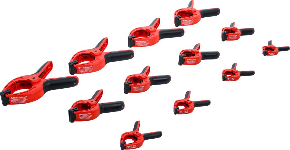 Produktbild BGS Diy Leimzwingen Satz Nylon 85 - 160 mm 12 teilig