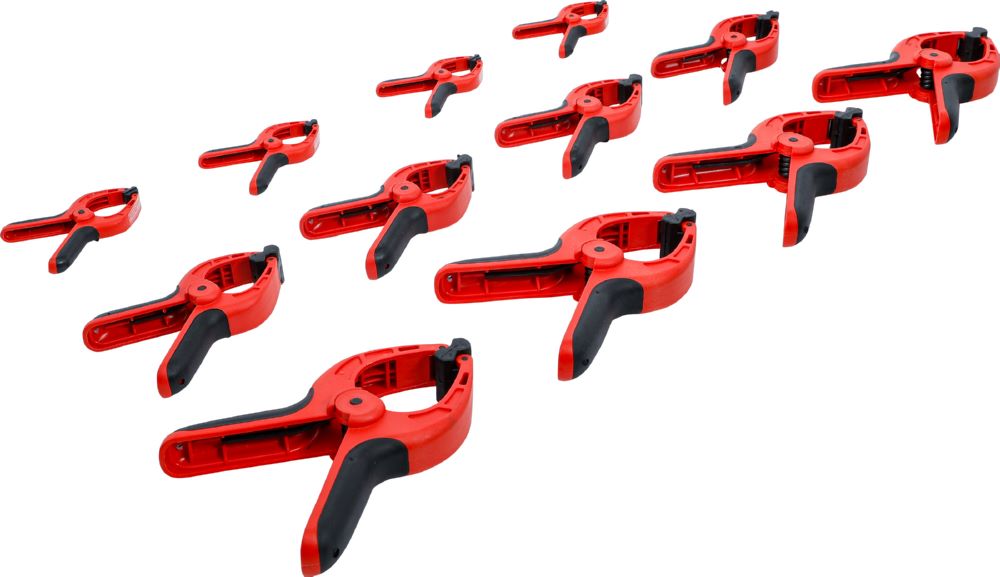 Produktbild BGS Diy Leimzwingen Satz Nylon 85 - 160 mm 12 teilig bild 2