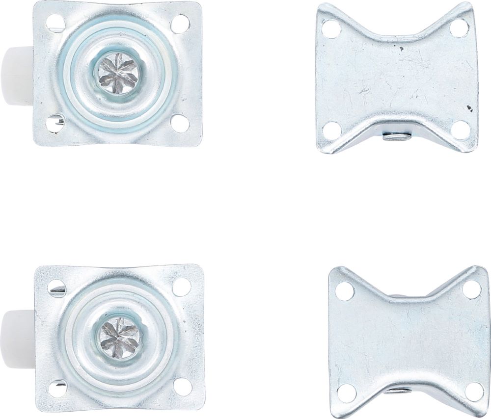 Produktbild BGS Diy Lenk-/Bockrollen Satz 40 mm 4 teilig bild 2