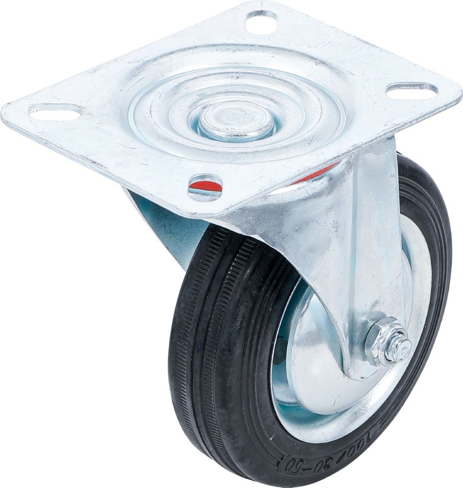 Produktbild BGS Diy Lenkrolle mit Anschraubsockel Durchmesser 100 mm bild 2