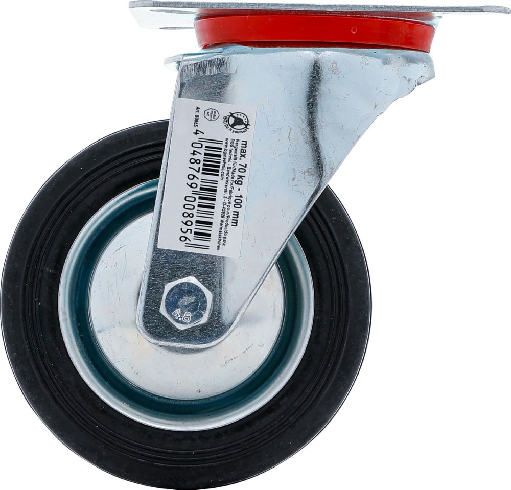 Produktbild BGS Diy Lenkrolle mit Anschraubsockel Durchmesser 100 mm bild 4