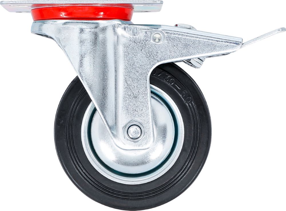 Produktbild BGS Diy Lenkrolle mit Bremse mit Anschraubsockel Durchmesser 100 mm bild 4