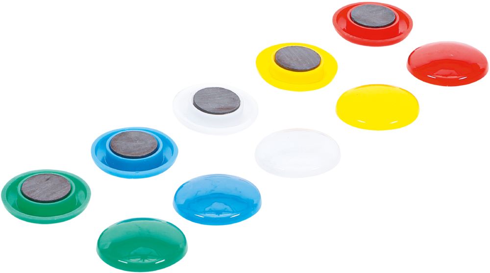 Produktbild BGS Diy Magnet Satz Durchmesser 30 mm 10 teilig