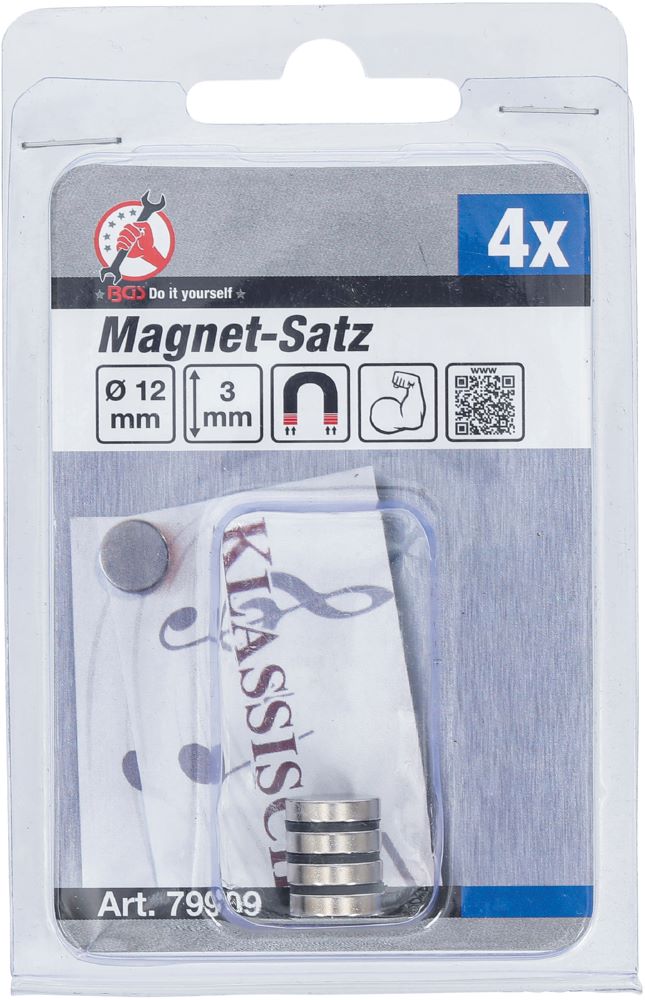 Produktbild Magnet Satz extra stark Durchmesser 12 mm 4 teilig bild 2