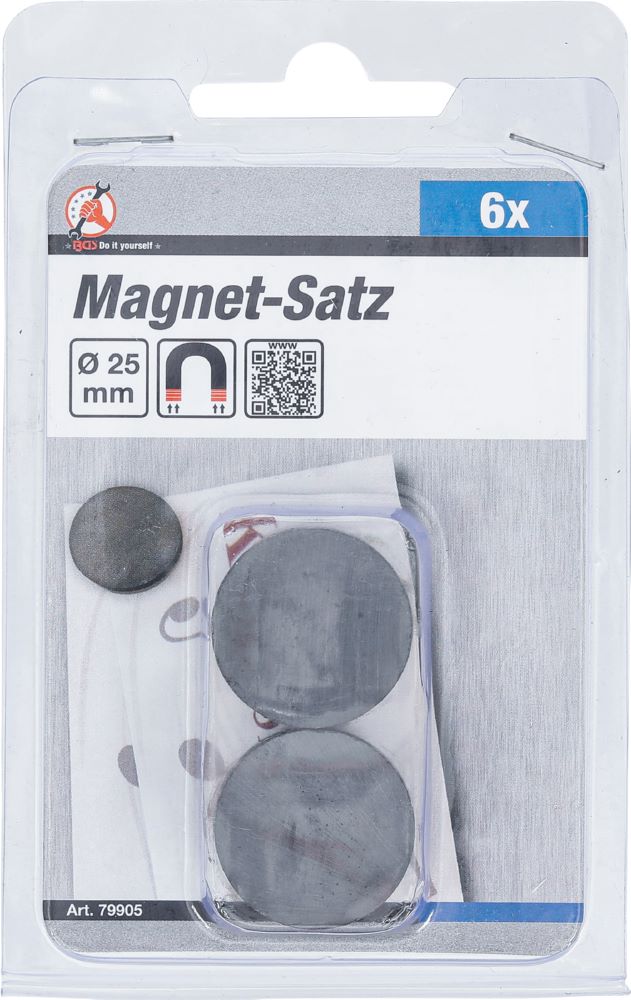 Produktbild Magnet Satz Keramik Durchmesser 25 mm 6 teilig bild 2