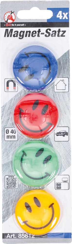 Produktbild Magnet Satz "Smile" Durchmesser 40 mm 4 teilig bild 2