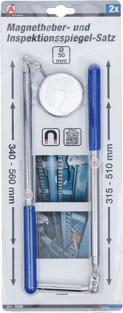 Produktbild BGS Diy Magnetheber- und Inspektionsspiegel Satz 2 teilig bild 5