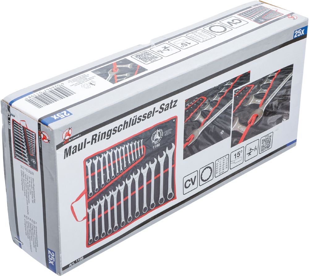 Produktbild BGS Diy Maul Ringschlüssel Satz 6 - 32 mm 25 teilig bild 5