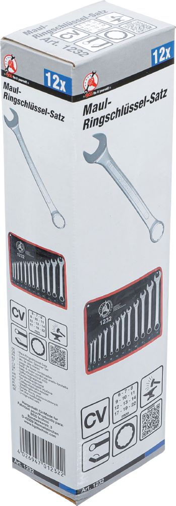 Produktbild BGS Diy Maul Ringschlüssel Satz 6 - 22 mm 12 teilig bild 5