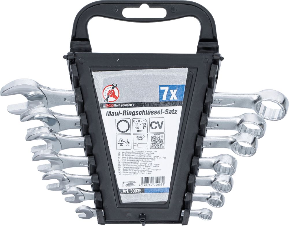 Produktbild BGS Diy Maul Ringschlüssel Satz 6 - 17 mm 7 teilig