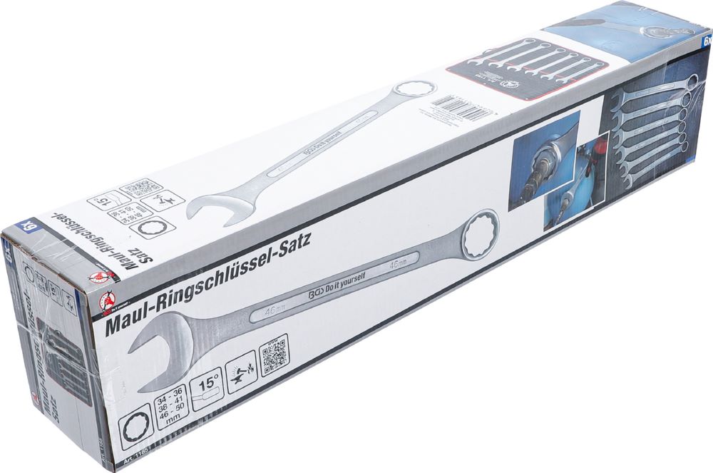 Produktbild BGS Diy Maul Ringschlüssel Satz 34 - 50 mm 6 teilig bild 8