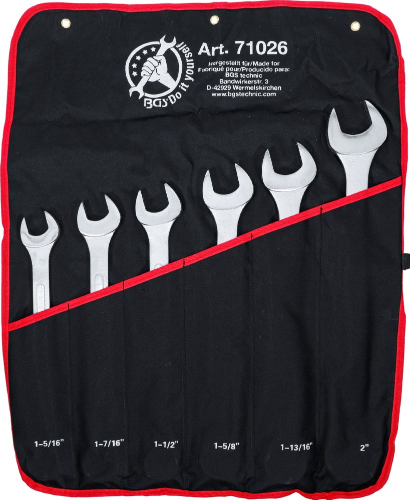 Produktbild BGS Diy Maul Ringschlüssel Satz XXL 1.5/16 Zoll - 2 Zoll 6 teilig bild 6