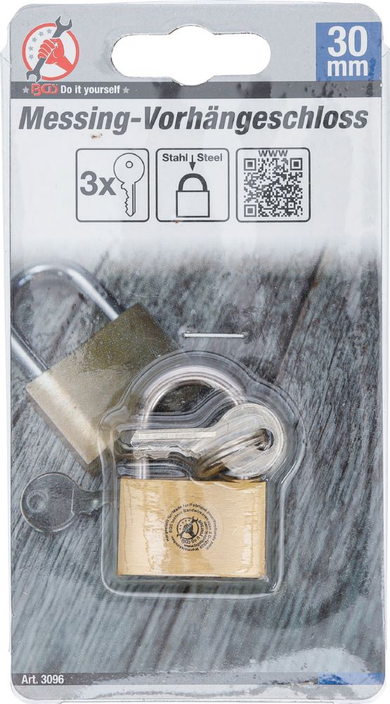Produktbild Messing Vorhängeschloss 30 mm bild 2