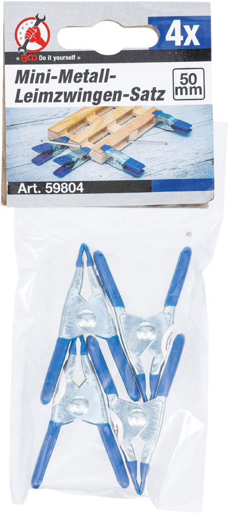 Produktbild BGS Diy Mini Metall Leimzwingen Satz 50 mm 4 teilig bild 2