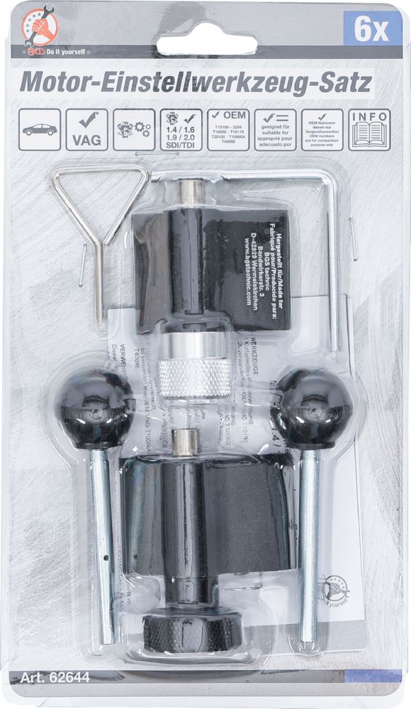 Produktbild BGS Diy Motor Einstellwerkzeug Satz für VAG 1.4 / 1.6 / 1.9 / 2.0 SDI/TDI bild 4