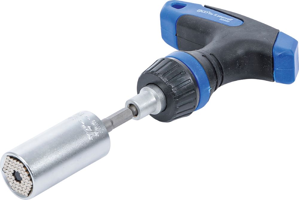 Produktbild BGS Diy Multi Einsatz mit Adapter Satz mit Ratschen-T-Griff umschaltbar 3 teilig