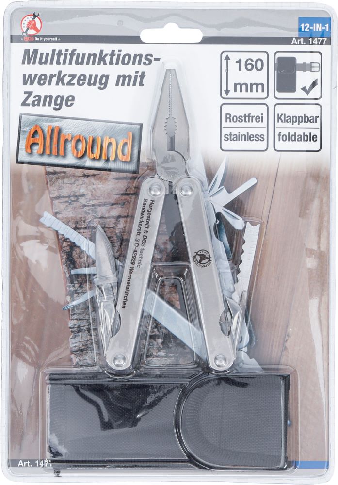 Produktbild BGS Diy Multifunktionswerkzeug mit Zange 12-IN-1 160 mm bild 4