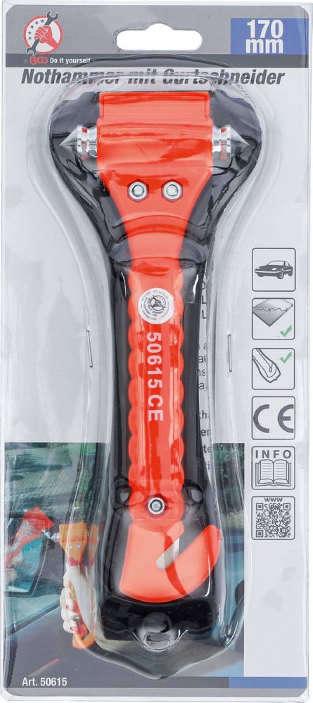 Produktbild Nothammer mit Gurtschneider 170 mm bild 9