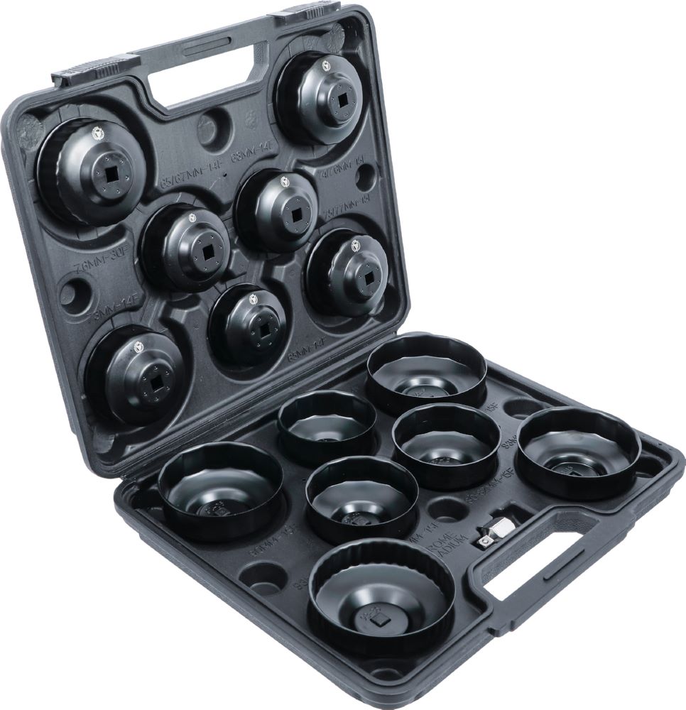 Produktbild Ölfilterschlüssel Satz Antrieb Innenvierkant 3/8 Zoll 14 teilig bild 2