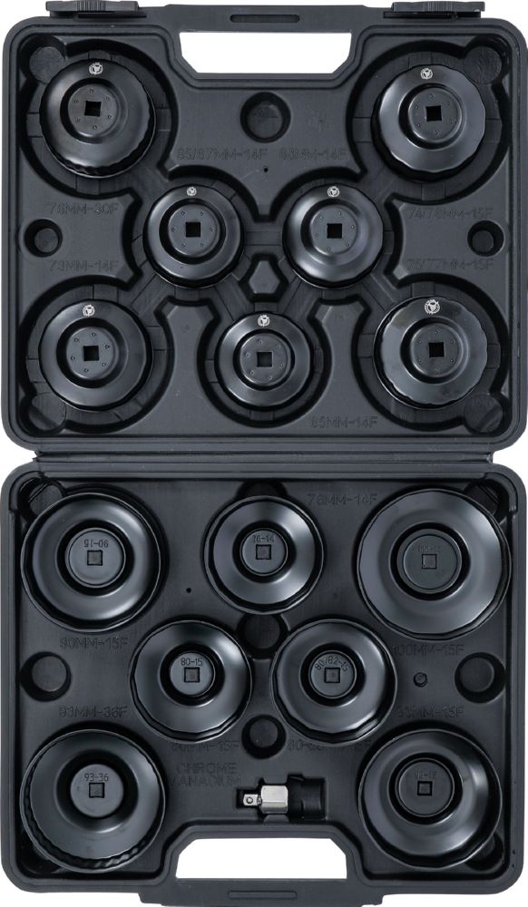 Produktbild Ölfilterschlüssel Satz Antrieb Innenvierkant 3/8 Zoll 14 teilig bild 4
