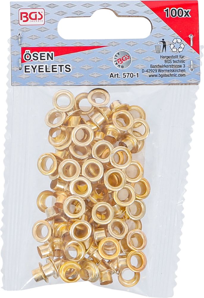 Produktbild Ösen Sortiment 4,5 x 5,0 mm 100 teilig bild 3
