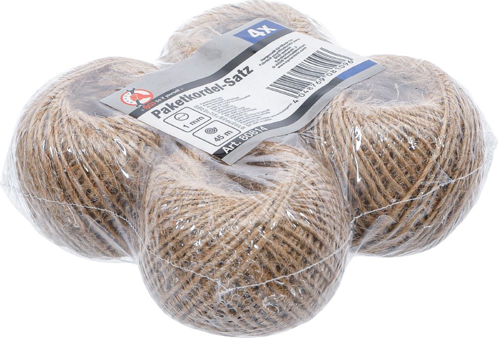 Produktbild Paketkordel Satz 1 mm x 45 m 4 teilig bild 3