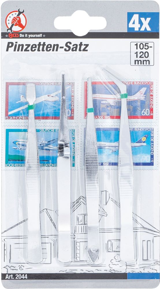 Produktbild Pinzetten Satz 105 - 120 mm 4 teilig bild 3