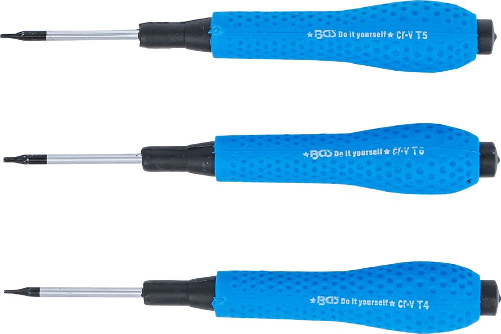 Produktbild BGS Diy Präzisions Schraubendreher-Satz T-Profil T4-T6 3 teilig bild 4