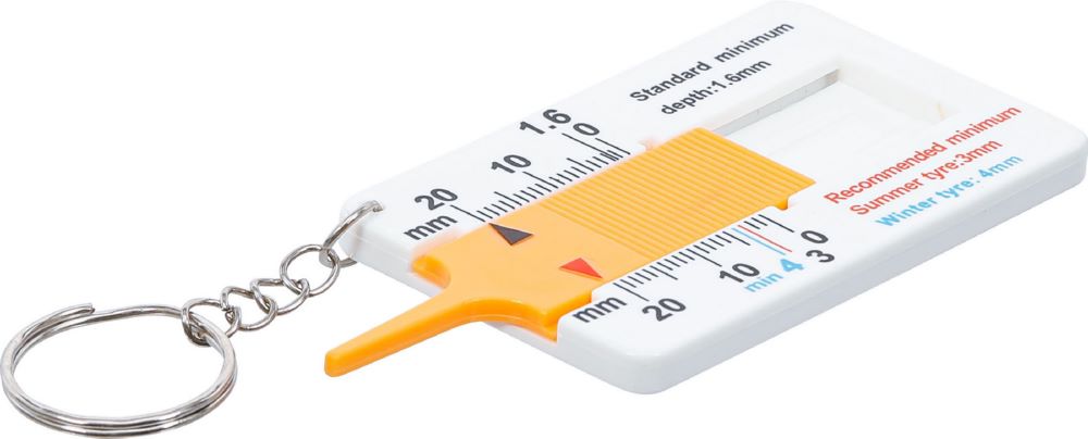 Produktbild BGS Diy Profiltiefenmesser mit Schlüsselanhänger 0 - 20 mm