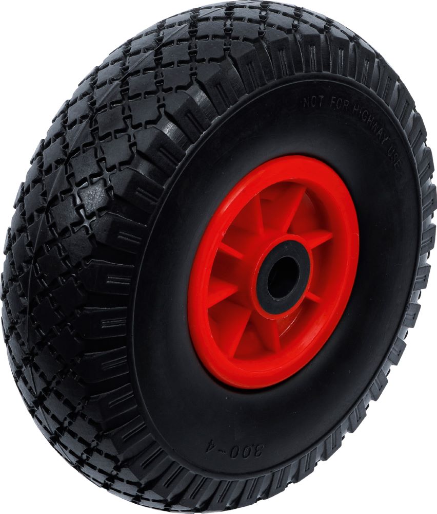 Produktbild BGS Diy Rad für Sackkarren/ Bollerwagen PU rot/schwarz 260 mm