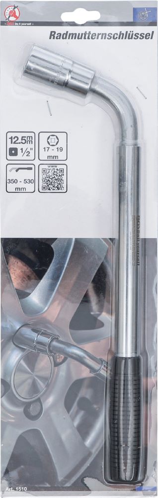 Produktbild BGS Diy Radmutternschlüssel Antrieb 12,5 mm 1/2 Zoll 17 x 19 mm bild 5