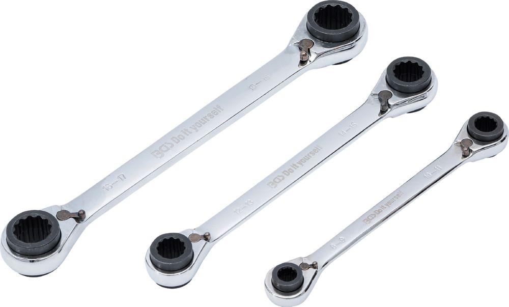 Produktbild BGS Diy Ratschen Ringschlüssel Satz 4-in-1 8 x 9 - 18 x 19 mm