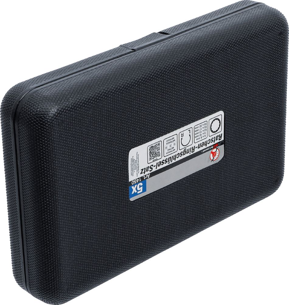 Produktbild BGS Diy Ratschen Ringschlüssel Satz 6 x 8 - 19 x 22 mm 5 teilig gerade umschaltbar bild 8