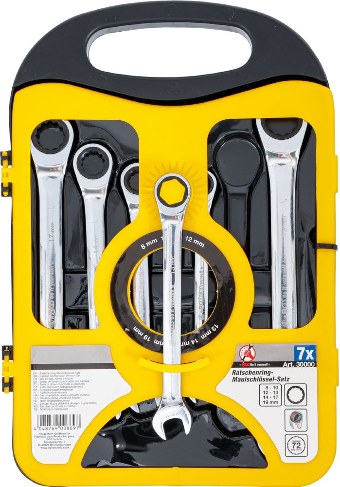 Produktbild BGS Diy Ratschenring Maulschlüssel Satz 8 - 19 mm 7 teilig