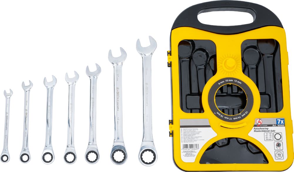 Produktbild BGS Diy Ratschenring Maulschlüssel Satz 8 - 19 mm 7 teilig bild 3
