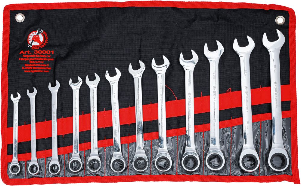 Produktbild BGS Diy Ratschenring Maulschlüssel Satz 8 - 19 mm 12 teilig