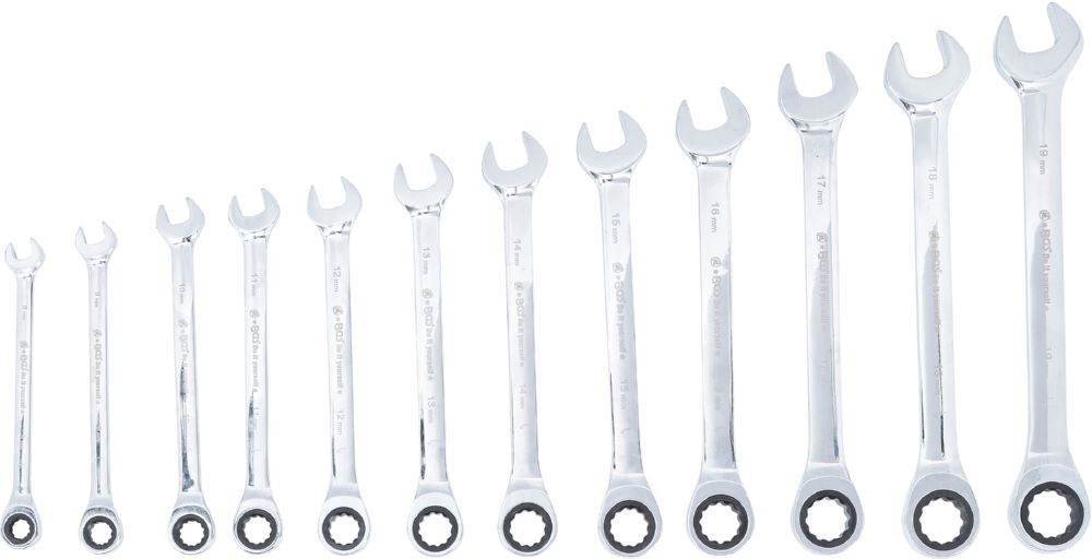 Produktbild BGS Diy Ratschenring Maulschlüssel Satz 8 - 19 mm 12 teilig bild 3