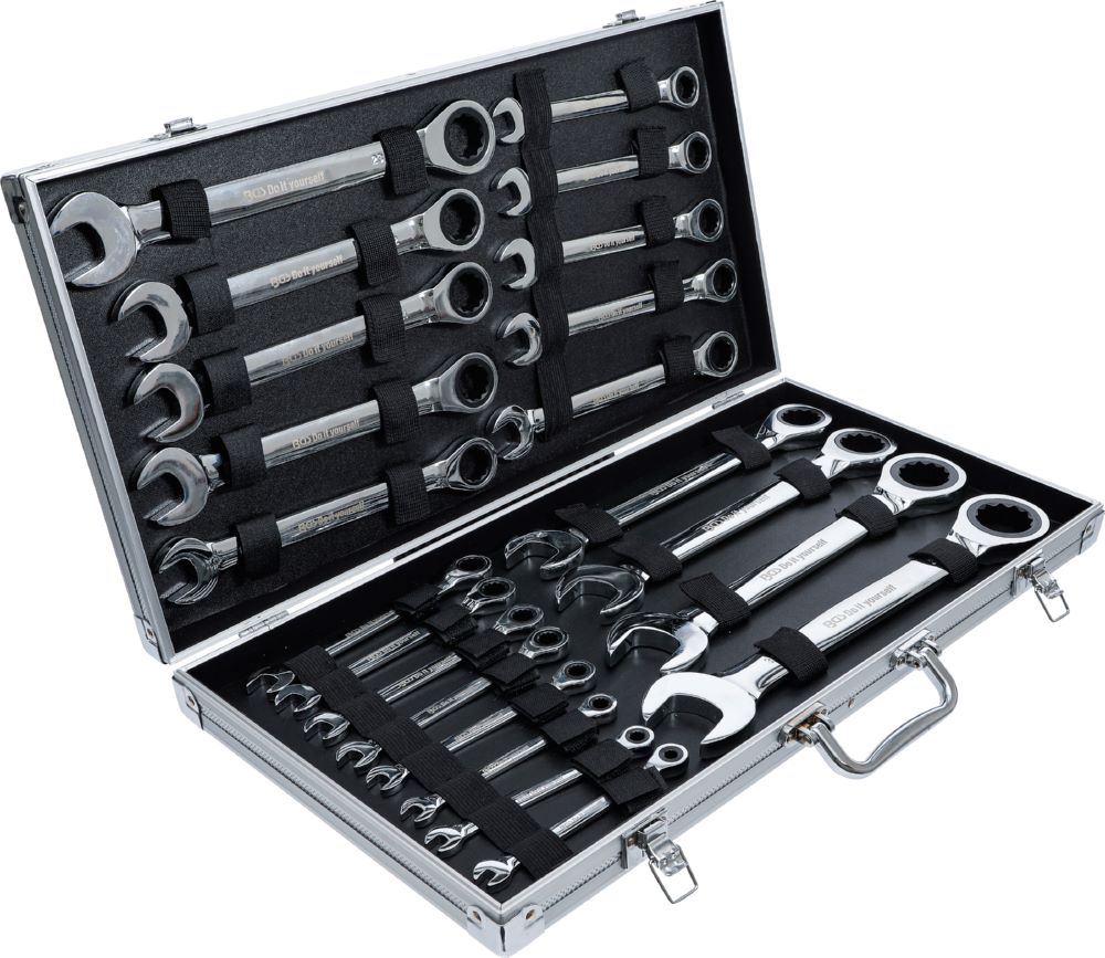 Produktbild BGS Diy Ratschenring Maulschlüssel Satz Schlüsselweite 6 - 32 mm 22 teilig bild 4
