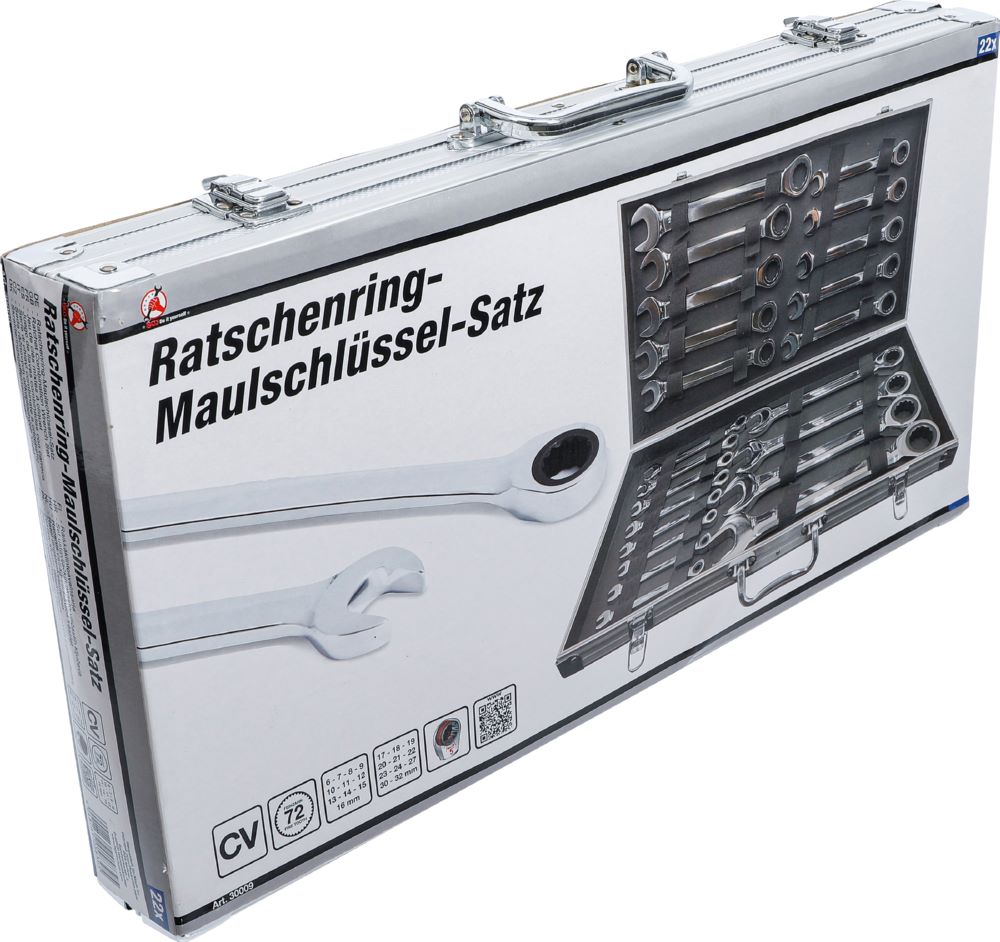 Produktbild BGS Diy Ratschenring Maulschlüssel Satz Schlüsselweite 6 - 32 mm 22 teilig bild 8