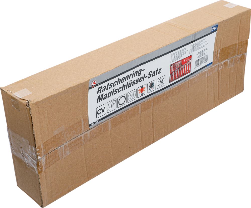 Produktbild BGS Diy Ratschenring Maulschlüssel Satz Schlüsselweite 6 - 32 mm 22 teilig bild 6