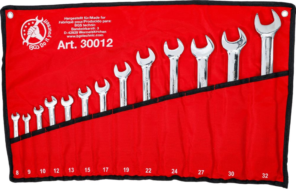 Produktbild BGS Diy Ratschenring Maulschlüssel Satz 8 - 32 mm 13 teilig flexible Köpfe bild 5